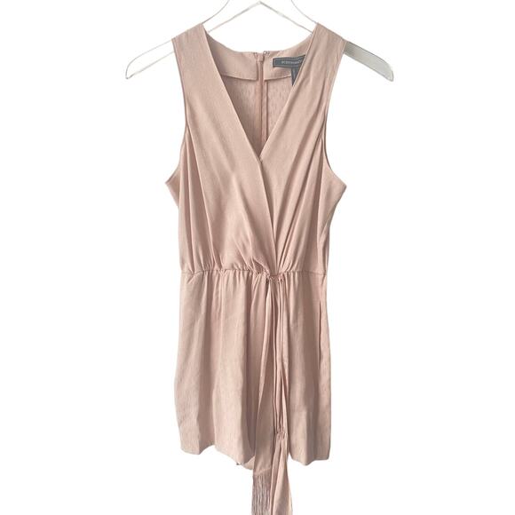 BCBGMAXAZRIA SURPLICE NECK SLEEVELESS FRINGE ROMPER NWT SIZE 0 - Picture 3 of 9